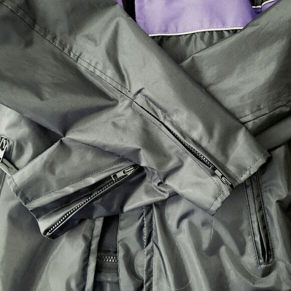 Nexgen Motorcycle Riding Jacket Tough Fabric Black Purple Thinsulate Women's L - Picture 14 of 16